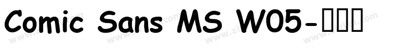 Comic Sans MS W05字体转换